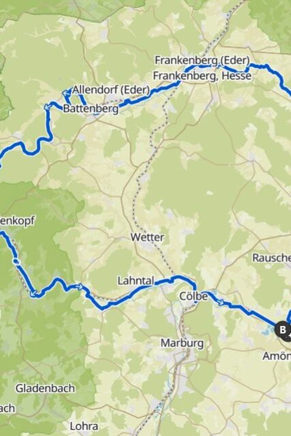 Tourskizze 3-Flüsse-Radweg Tourskizze 3-Flüsse-Radweg