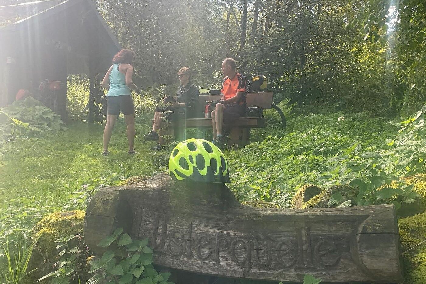 Rast an der Ulsterquelle