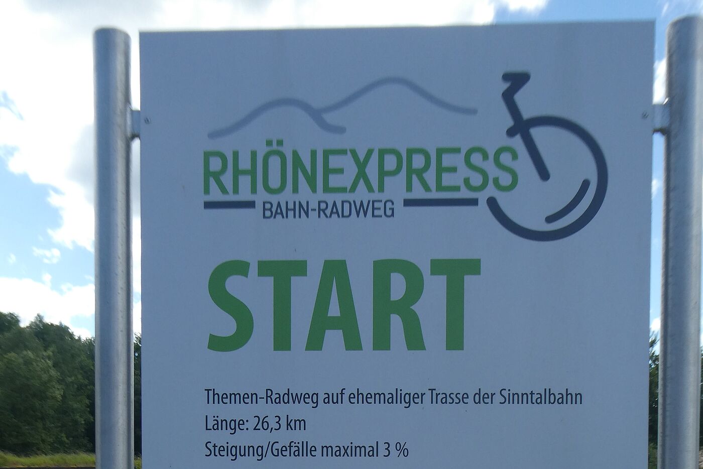 Start Rhönexpress-Radweg