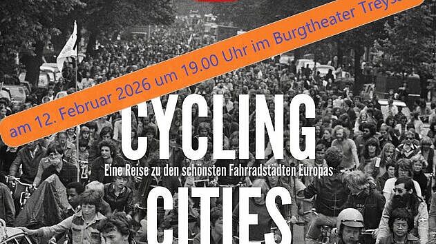 Das Filmplakat zur Dokumentation „Cycling Cities“ von Ingwar Perowanowitsch, die auf YouTube kostenlos verfügbar ist.