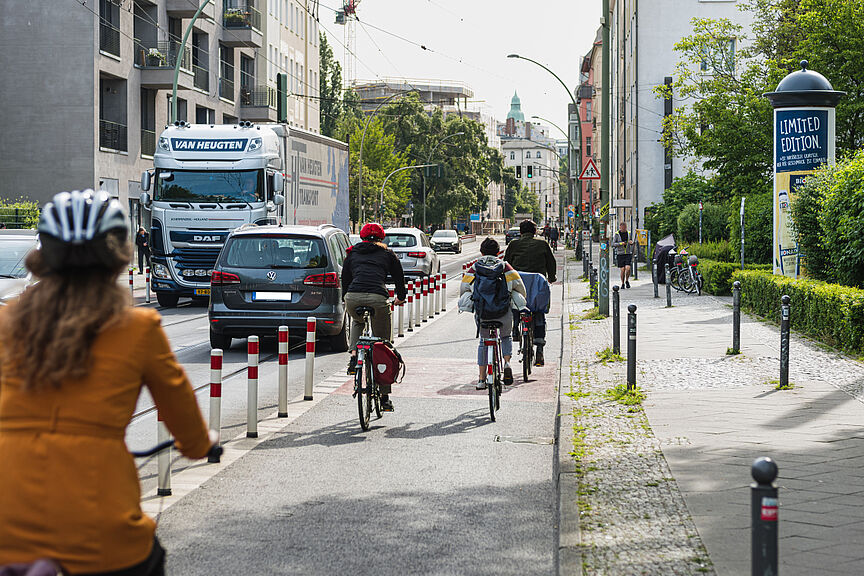 Radverkehr in Berlin, Invalidenstraße Radverkehr in Berlin, Invalidenstraße