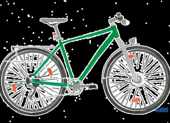 Fahrrad Seitenansicht Illustration
