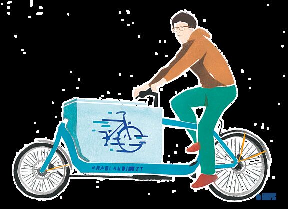 Lastenrad Illustration