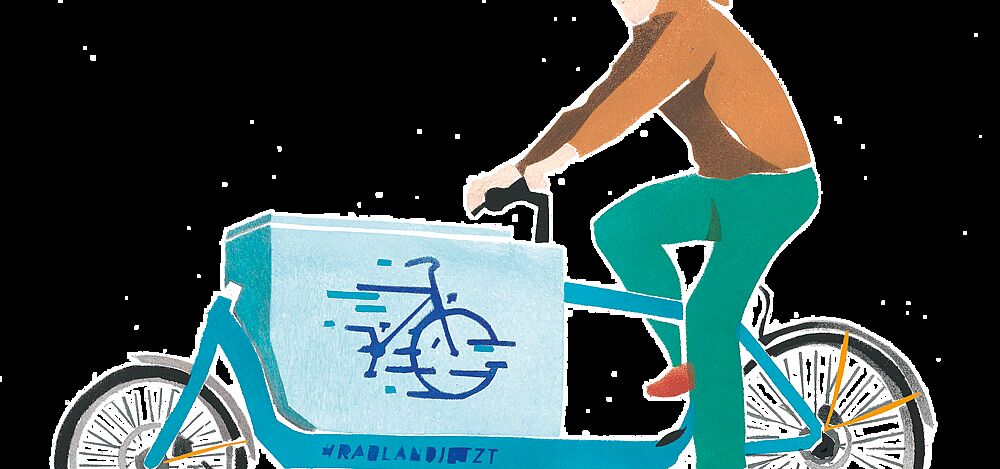 Lastenrad Illustration